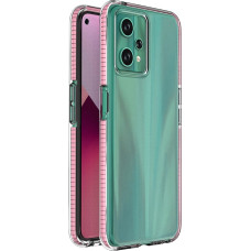 Hurtel Spring Case for Realme 9 Pro silicone cover with frame light pink