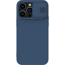 Nillkin CamShield Silky Silicone Case iPhone 14 Pro Case with Camera Protector Blue