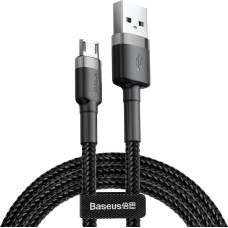 Baseus Cafule Cable CAMKLF-AG1 USB-A / micro USB 2.4A 0.5 m - black-gray