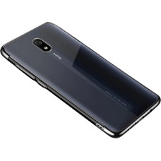 Hurtel Clear Color Case Gel TPU Electroplating frame Cover for Xiaomi Redmi 8A black