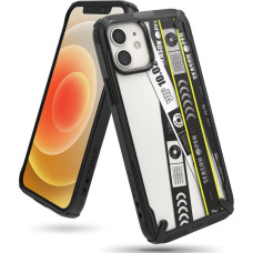 Ringke Fusion X Design durable PC Case with TPU Bumper for iPhone 12 mini black (Ticket band) (XDAP0018)