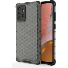 Hurtel Honeycomb Case armor cover with TPU Bumper for Samsung Galaxy A72 4G black