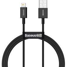 Baseus Superior USB - Lightning fast charging data cable 2,4 A 1 m black (CALYS-A01)