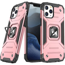 Wozinsky Ring Armor Case Kickstand Tough Rugged Cover for iPhone 13 Pro Max rose gold