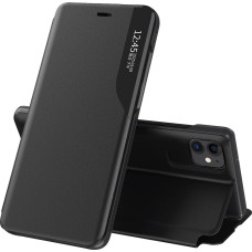 Hurtel Eco Leather View Case elegant bookcase type case with kickstand for iPhone 13 Pro Max black