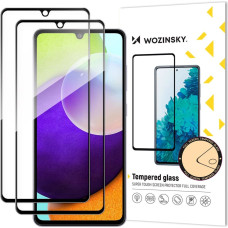 Wozinsky Set of 2x Super Strength Full Glue Tempered Glass Full Screen with Frame Case Friendly Samsung Galaxy A33 5G Black