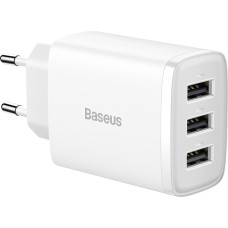 Baseus Compact charger 3x USB 17W white (CCXJ020102)