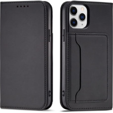 Hurtel Magnet Card Case for iPhone 12 Pro Max Pouch Card Wallet Card Holder Black