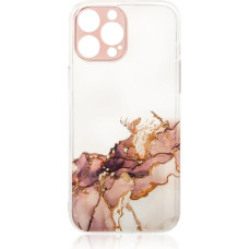 Hurtel Marble Case for iPhone 12 Pro Max Gel Cover Marble Brown