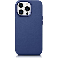 Icarer Case Leather Case Cover for iPhone 14 Pro Blue (WMI14220706-BU) (MagSafe Compatible)