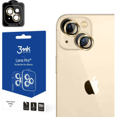 3Mk Protection Camera glass for iPhone 14 Plus 9H for 3mk Lens Protection Pro series lens - gold