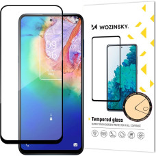 Wozinsky Super Tough Full Glue Tempered Glass Full Screen With Frame Case Friendly TCL 20 5G Black