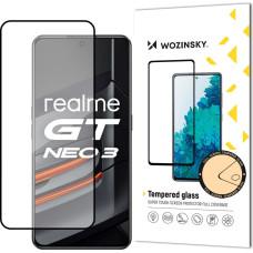 Wozinsky Super Tough Full Glue Tempered Glass Full Screen With Frame Case Friendly Realme GT Neo 3 Black