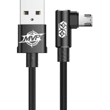 Baseus MVP Elbow Type double-sided angled cable cable with side micro USB plug 2m 1.5A black (CAMMVP-B01)