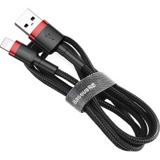 Baseus Cafule USB-A / Lightning 2.4A QC 3.0 cable 1 m - black and red