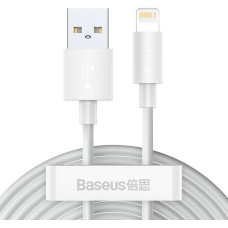 Baseus 2x USB cable - Lightning fast charging Power Delivery 1.5 m white (TZCALZJ-02)