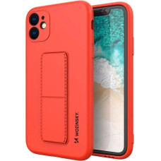 Wozinsky Kickstand Case silicone case with stand for iPhone 11 Pro Max red