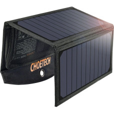 Choetech SC001 solar foldable charger 19W 2x USB-A - black