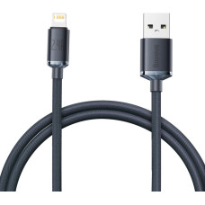 Baseus Crystal Shine Series cable USB cable for fast charging and data transfer USB Type A - Lightning 2.4A 1.2m black (CAJY000001)