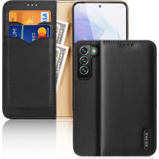 Dux Ducis Hivo Leather Flip Cover Genuine Leather Wallet For Cards And Documents Samsung Galaxy S22 + (S22 Plus) Black