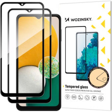 Wozinsky Set of 2x Super Strength Full Glue Tempered Glass Full Screen with Frame Case Friendly Samsung Galaxy A13 5G / A23 / A23 5G Black