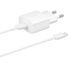 Samsung USB wall charger Type C 15W PD AFC + USB cable Type C white (EP-T1510XWEGEU)