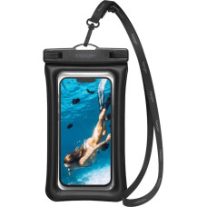 Spigen Aqua Shield A610 waterproof case floating on water - black