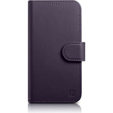 Icarer Wallet Case 2in1 Cover iPhone 14 Pro Anti-RFID Leather Flip Case Dark Purple (WMI14220726-DP)