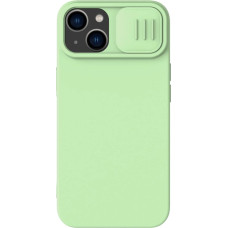 Nillkin CamShield Magnetic Silicone Case iPhone 14 Plus Magnetic MagSafe Cover with Camera Protector Green