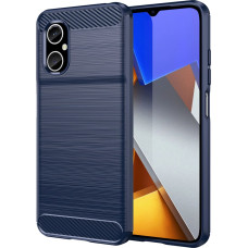 Hurtel Carbon Case Cover for Xiaomi Redmi Note 11E /Redmi 10 5G / Redmi 10 Prime+ 5G / Poco M4 5G Flexible Silicone Carbon Cover Blue