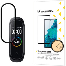 Wozinsky super wytrzymałe szkło folia szklana Full Glue na cały ekran z ramką Case Friendly Xiaomi Mi Band 4 / Mi Band 3 przezroczysty