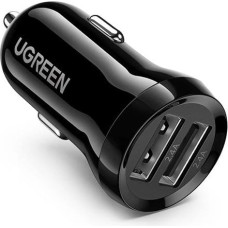 Ugreen car charger 2x USB 24W 4.8 A (2x 2.4 A) black (50875)