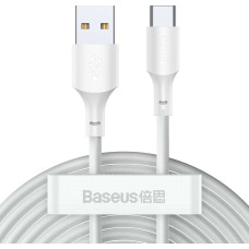 Baseus 2x USB cable - USB Type C fast charging Power Delivery Quick Charge 40 W 5 A 1.5 m white (TZCATZJ-02)