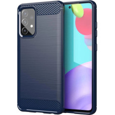 Hurtel Carbon Case Flexible Cover TPU Case for Samsung Galaxy A72 4G blue