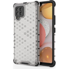 Hurtel Honeycomb Case armor cover with TPU Bumper for Samsung Galaxy A42 5G transparent