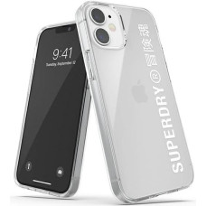 Superdry Snap iPhone 12 mini Clear Case biały/white 42593