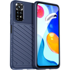 Hurtel Thunder Case Flexible Armored Cover Sleeve for Xiaomi Redmi Note 11 Pro 5G / 11 Pro blue