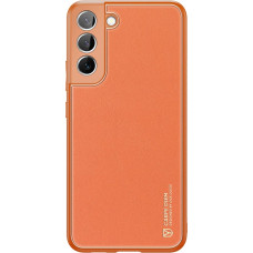 Dux Ducis Yolo elegant cover made of ecological leather for Samsung Galaxy S22 + (S22 Plus) orange