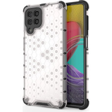 Hurtel Honeycomb case armored cover with a gel frame for Samsung Galaxy M53 5G transparent