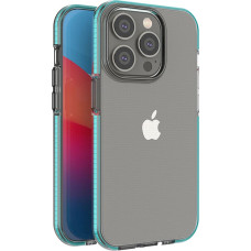 Hurtel Spring Case case for iPhone 14 Pro silicone case with a frame light blue