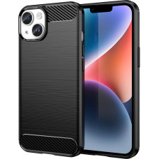 Hurtel Carbon Case for iPhone 14 Plus flexible gel back cover black