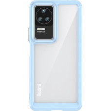 Hurtel Outer Space Case for Xiaomi Poco F4 5G cover with a flexible frame blue