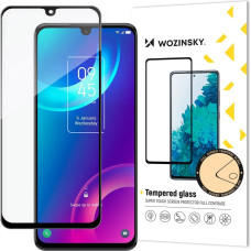 Wozinsky Super Durable Full Glue Tempered Glass Full Screen With Frame Case Friendly TCL 30 5G Black