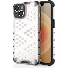 Hurtel Honeycomb case for iPhone 14 armored hybrid cover transparent