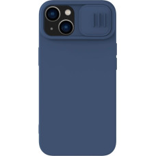 Nillkin CamShield Silky Silicone Case iPhone 14 Plus Case with Camera Protector Blue