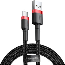 Baseus Cafule Cable durable nylon cable USB / USB-C QC3.0 2A 3M black-red (CATKLF-U91)