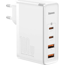 Baseus GaN2 Pro fast charger 100W USB / USB Type C Quick Charge 4+ Power Delivery white (CCGAN2P-L02)