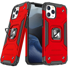 Wozinsky Ring Armor Case Kickstand Tough Rugged Cover for iPhone 13 Pro red