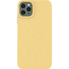 Hurtel Eco Case Case for iPhone 11 Pro Max Silicone Cover Phone Cover Yellow