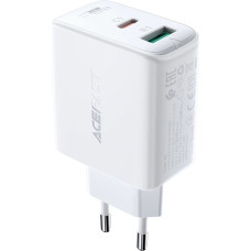 Acefast wall charger USB Type C / USB 32W, PPS, PD, QC 3.0, AFC, FCP white (A5 white)